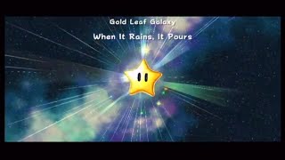 Super Mario Galaxy Level Showcase: Gold Leaf Galaxy When It Rains, It Pours
