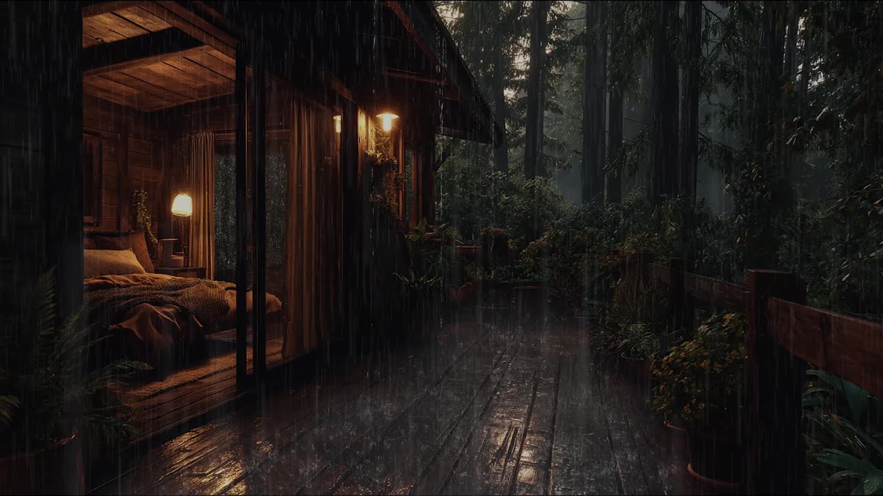 Peaceful Bedroom in the Rainforest 🌲 | Soothing Forest Space for Deep Sleep and Relaxation