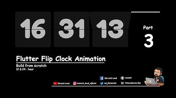 Flip Clock Animation || Flutter || Part 3
