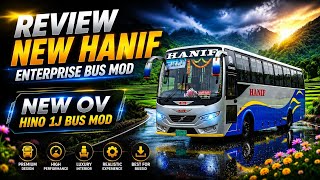 REVIEW New Hanif Enterprise Bus Mod | New OVi Hino 1J Bus Mod For Bus Simulator Indonesia | 