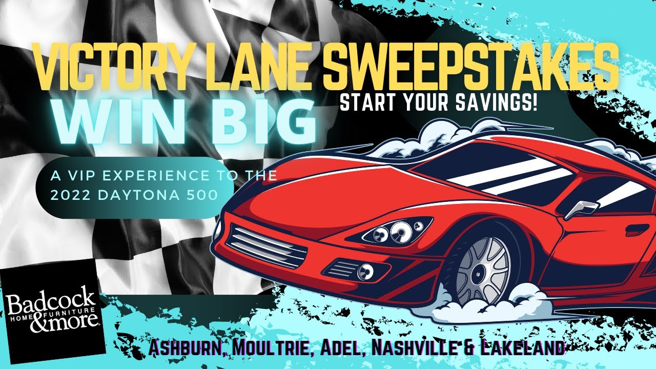 Victory Lane Sweepstakes - Enter to WIN - YouTube