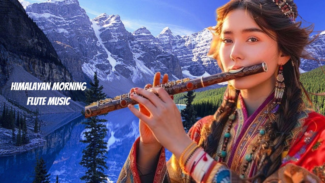 Himalayan Morning Flute Music ♪ Mountation Flute Music ♪ Bamboo Flute