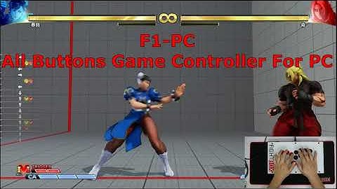 FightBox F1-PC Game Controller For PC Playing Street Fighter V On STEAM