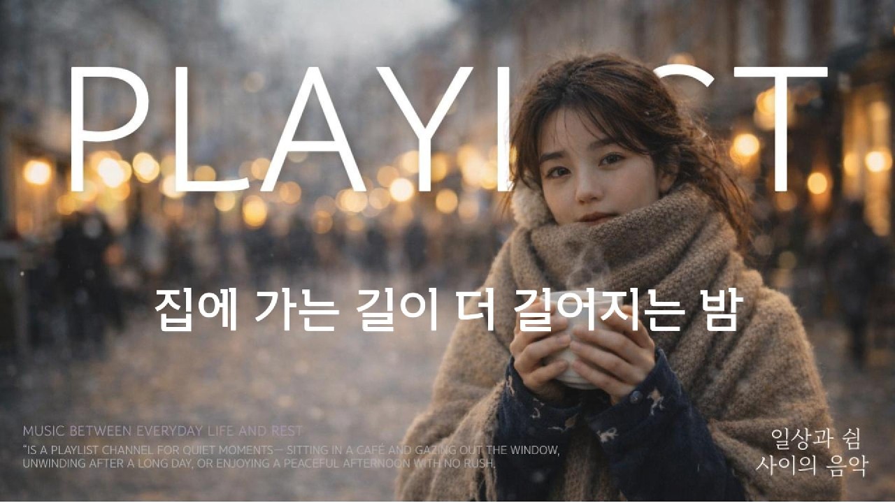 집에 가는 길이 더 길어지는 밤 / 일상과 쉼 사이의 음악 🎵 감성 발라드 플레이리스트