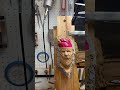 Painting a Santa carving #christmas #sculpturing #wood #artwork #woodcarving