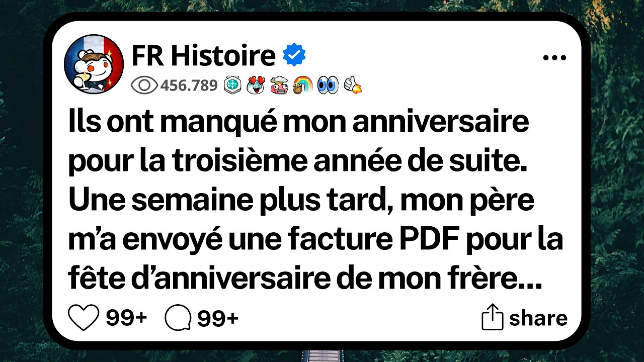 J’ai passé mon 28e anniversaire seul dans mon jardin, à regarder mon téléphone comme un idiot. Mes parents et ma sœur n’ont pas envoyé un seul message. Le lendemain, j’ai découvert sur Instagram...