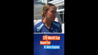 T20 World Cup Rapid Fire ft. Alice Capsey