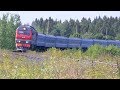 Тепловоз ТЭП70БС-235 с поездом Санкт-Петербург — Минск