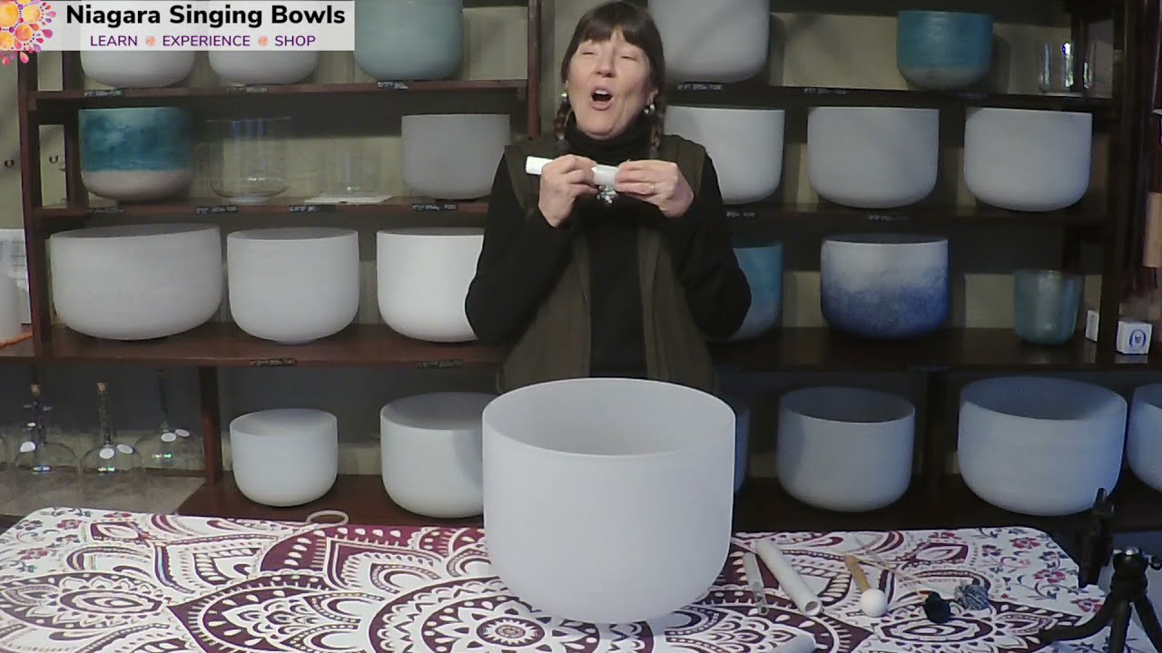 How to play a crystal singing bowl
