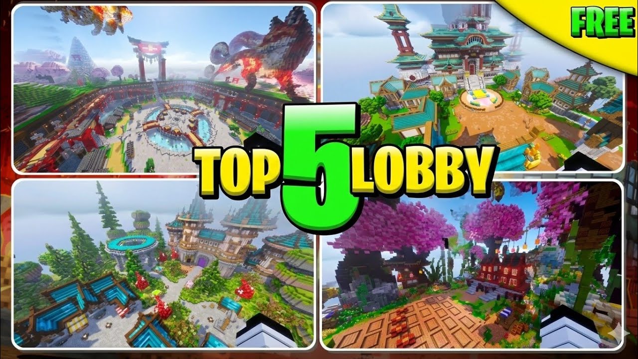 Top 5 Best Minecraft Lobby | Free Lobby Map download link | Free ...