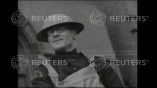 1938 DEFENCE: Planes raid in air raid test