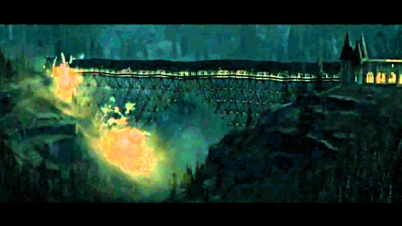 Harry Potter and the Deathly Hallows Part 2 Neville collapses the