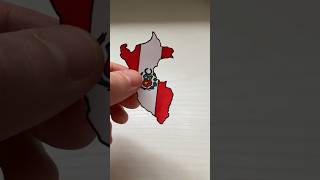 Drawing PERU in my South America Map #art #drawing #peru #shorts