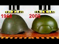 HYDRAULIC PRESS VS OLD AND MODERN ARMY HELMET