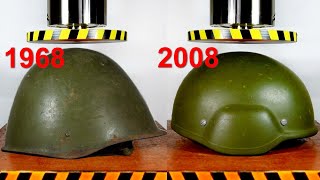 HYDRAULIC PRESS VS OLD AND MODERN ARMY HELMET