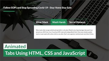 How To Make Tab Layout On Website Using HTML CSS And JavaScript