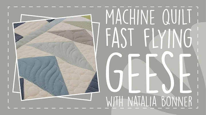 Machine Quilt Fast Flying Geese with Natalia Bonner