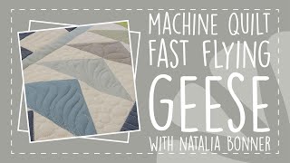 Machine Quilt Fast Flying Geese with Natalia Bonner