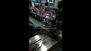 Fully automatic 3-pin round plug insert crimping machine, 3-pin power plugs production line