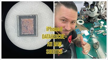 iPhone 8 Datarescue - SHORT CIRCUIT A11 RAM - RAM SHORTED - DATARESCUE JOB - HOW TO REPLACE A11 RAM