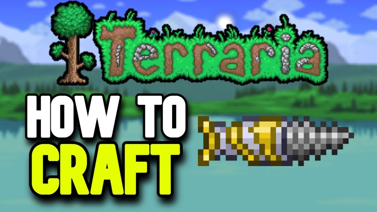 How to Make a Drax in Terraria YouTube