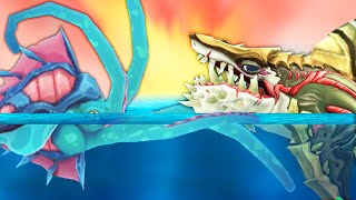 КРАКЕН ПРОТИВ МЕГАЛОДОНА! БИТВА АКУЛ | Hungry Shark Evolution против Hungry Shark World