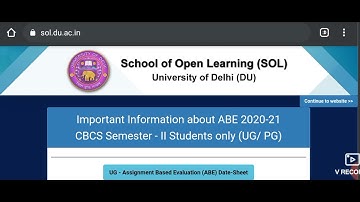 DU SOL MIL ABE AUG 2021 problem solve ll important video for 2nd semester ll don