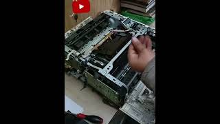 CHANGE SCANNER UNIT FOR FIX MIS PRINTING OR LOW PRINT HP 4000-4001 PRINTER