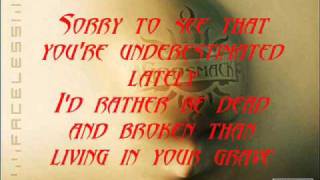 Dead And Broken - Godsmack (Faceless) Lyrics