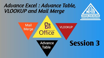 Microsoft Excel Advance Table and Mail Merge session 3