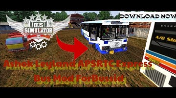 Download Ashok Leyland APSRTC Express bus mod for bus simulator Indonesia