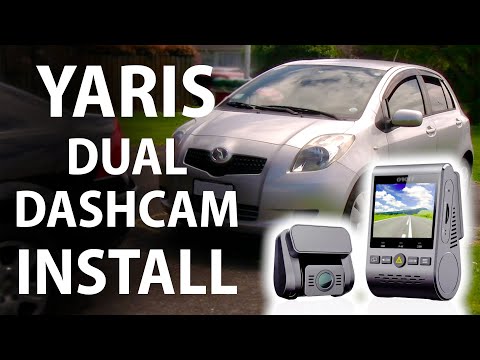 How to: Hardwire dash camera front & rear w/ parking mode Toyota Yaris (Vitz)