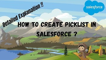 How to create Picklist in Salesforce ? | Types of Picklist  | Editing Picklist in Salesforce