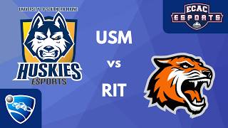 USM Huskies vs RIT White | Playoff Quarter Finals | ECAC Rocket League
