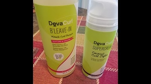 Styling my Wash and go with DevaCurl SuperCream and B