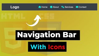 Build A Cool Navigation Bar With HTML, CSS, and Font Awesome Icons