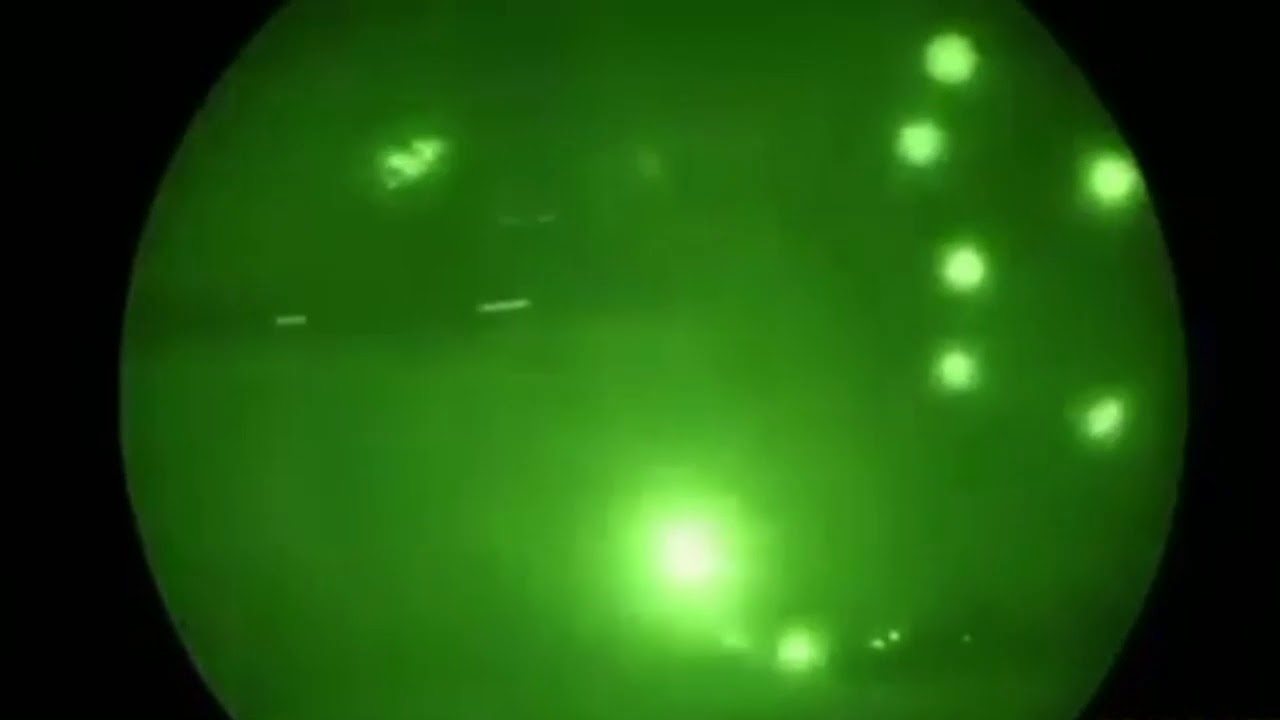 Apache night live fire