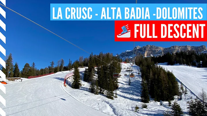 Dolomites - Alta Badia - La Crusc slope with new s...