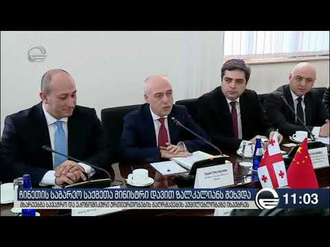 ჩინეთის საგარეო საქმეთა მინისტრი დავით ზალკალიანს შეხვდა