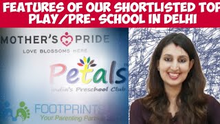 Features of Top 3 Play Schools in Delhi shortlisted by us!!