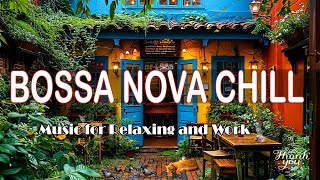 Morning Outdoor Coffee Shop Ambience, Jazz Relaxing Music, Jazz Bossa Nova Music for Focus and Work