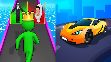 Race Master 3D VS Giant Rush! Satisfying Mobile Games ALL LEVELS Viral Tiktok Games