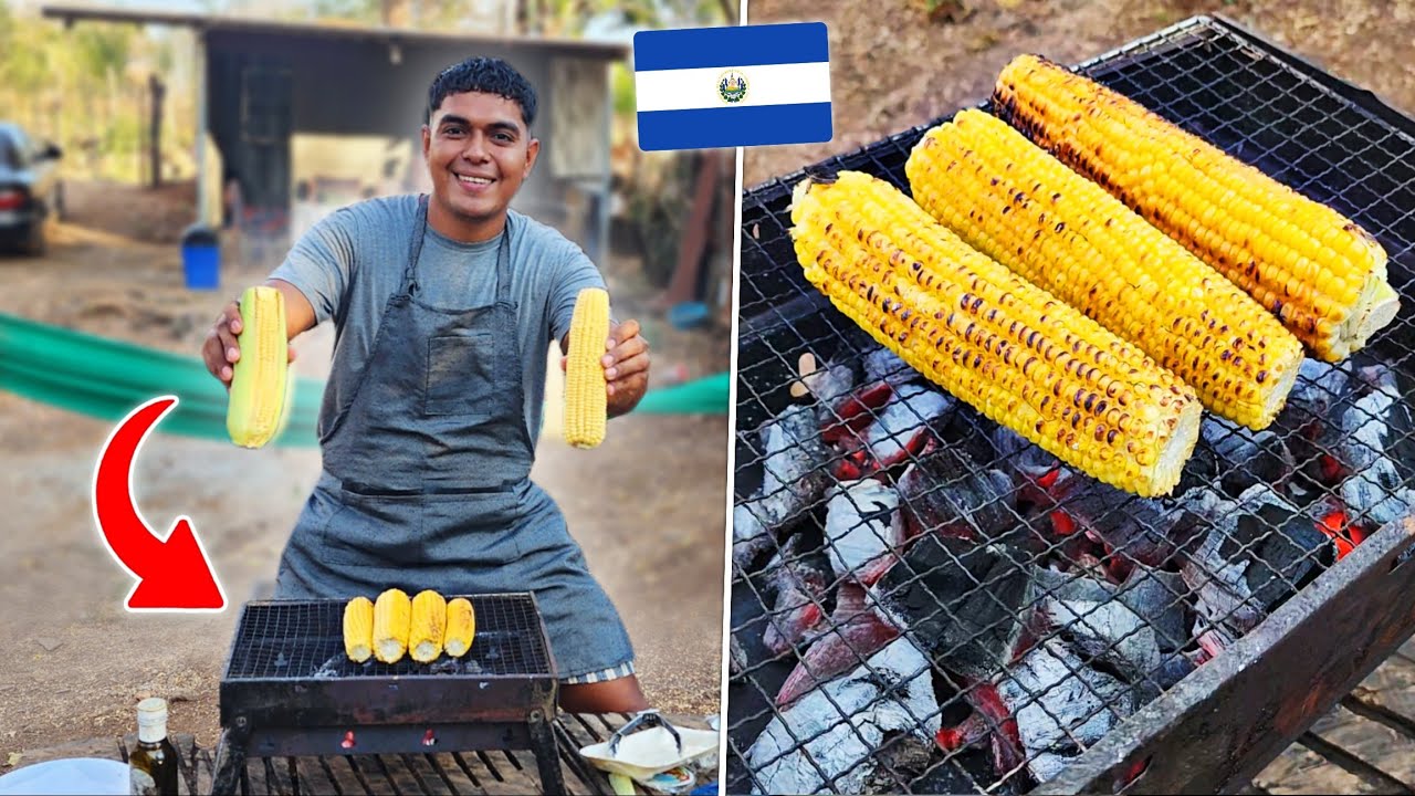 COCINANDO ELOTES AMARILLOS A LAS BRASAS en LA CASITA DE CAMPO 🏡 ASI LOS PREPARAMOS 🌽