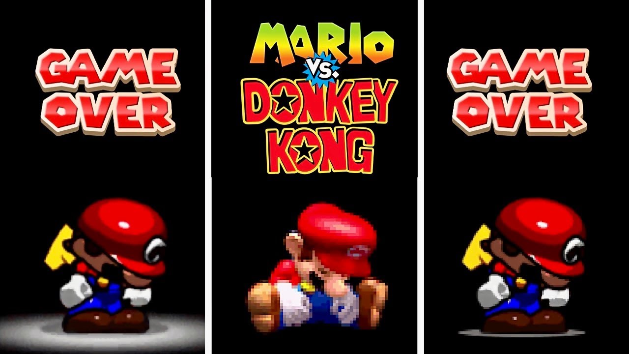 Evolution of Mario vs. Donkey Kong GAME OVER Screens + All Intros 