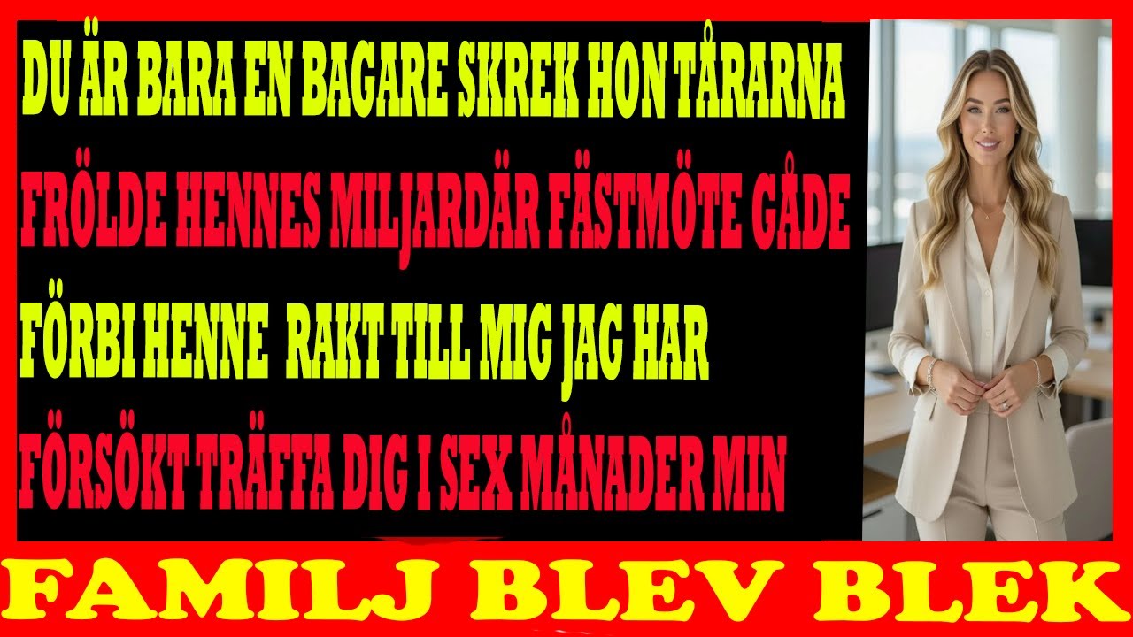 Min syster skrek Du är BARA en bagare medan jag stod täckt av brännskador Jag log