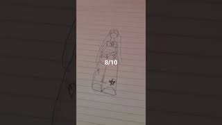 dando nota para os meus desenhos
