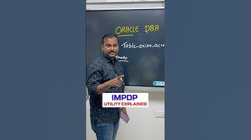 IMPDP Utility Explained by Ankush Sir | Oracle Data Import