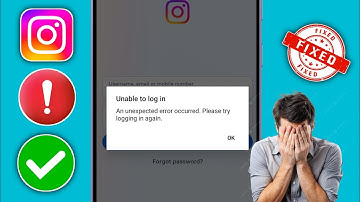 Instagram Unable to log in An unexpected error occurred problem | instagram login problem 2025