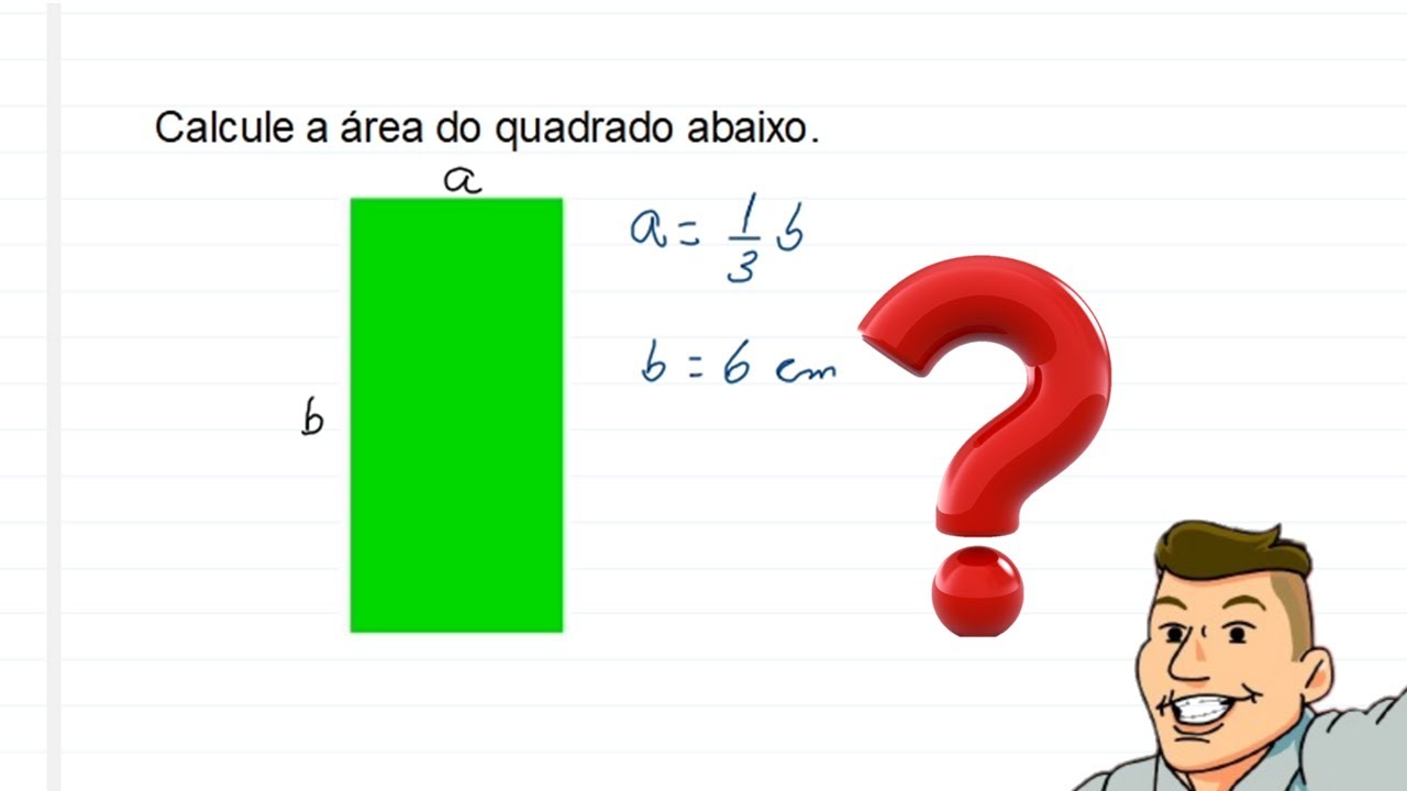 Área, razão e geometria plana - Como calcular a área do retangulo de ...
