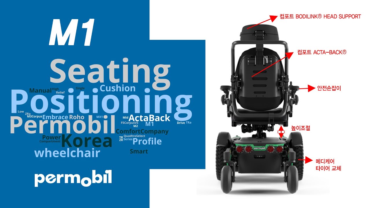 퍼모빌 M1 전동휠체어에 조금 더 편안한 등받이가 있을까요? 